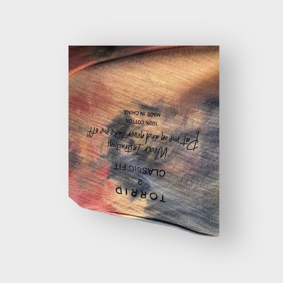 🆕 NWT Women’s torrid 2 Classic Fit Choker Tank  Cotton Candy Skull Tie Dye - Picture 9 of 12